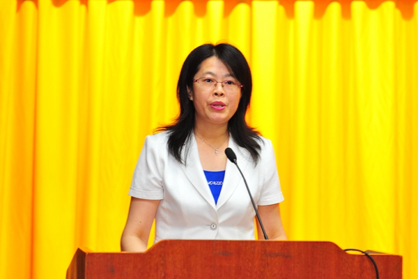 附属医院代表 附属潍坊市人民医院科教科科长 柳林发言